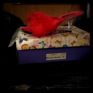 Pleaser sexy red shirt heels